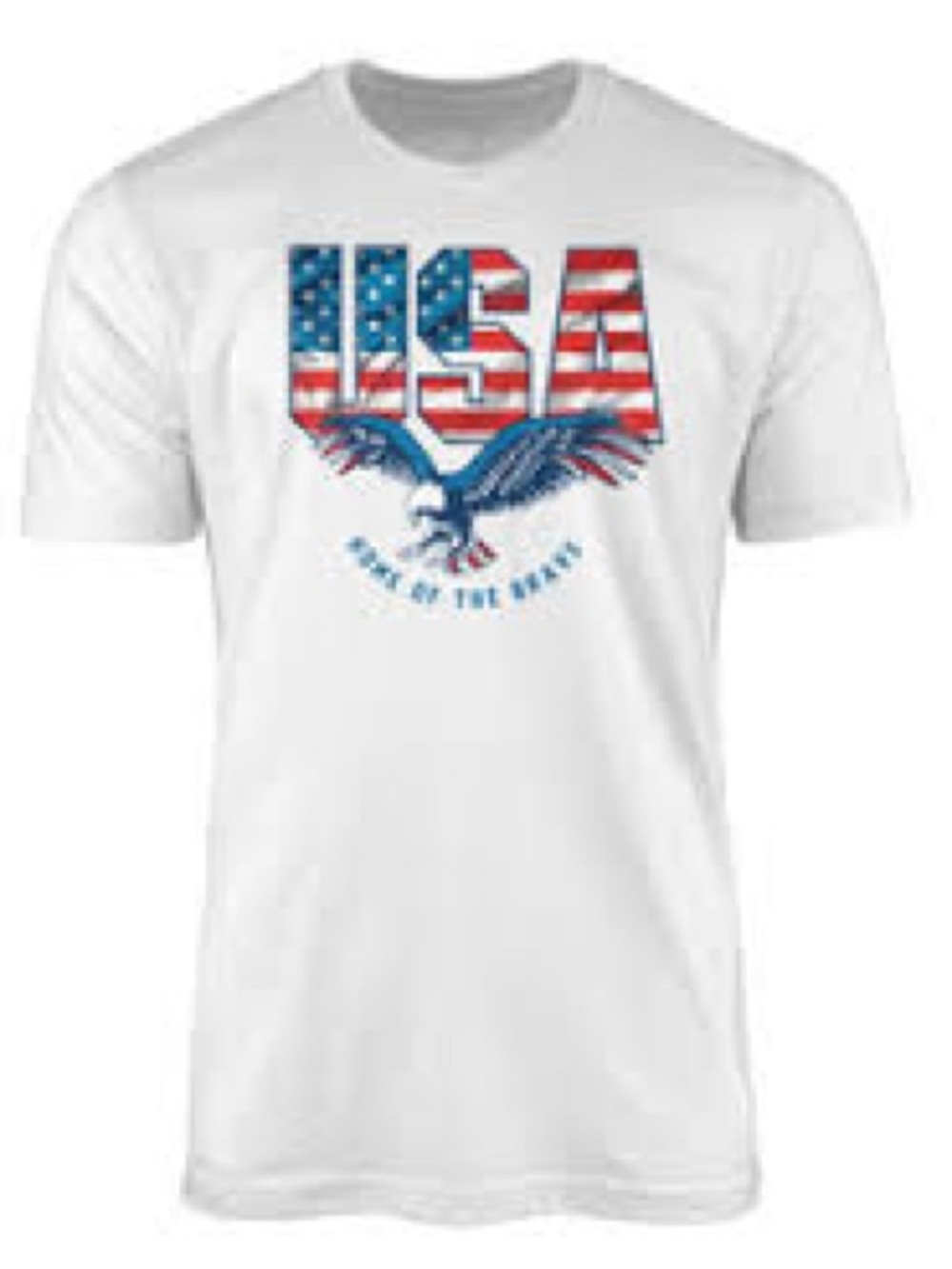 Women’s White USA Graphic Short Sleeve Tee